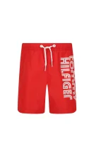 Koupací šortky MEDIUM DRAWSTRING | Regular Fit Tommy Hilfiger Swimwear červený