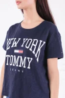 Tričko TJW BOXY NEW YORK TE | Relaxed fit Tommy Jeans tmavě modrá