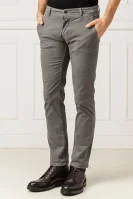 Kalhoty chino Schino | Slim Fit BOSS ORANGE šedý