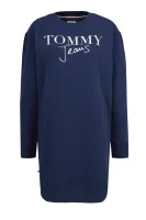 Šaty LOGO Tommy Jeans tmavě modrá
