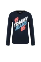 Tričko s dlouhým rukávem Tommy Hilfiger tmavě modrá