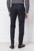 Vlněné kalhoty Spodnie Gibson | Slim Fit BOSS BLACK tmavě modrá