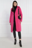 Péřový kabát Patrizia Pepe růžová