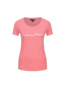 Tričko Emporio Armani korálově růžový