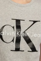 Tričko | Regular Fit CALVIN KLEIN JEANS popelavě šedý