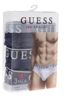 Slipy 3-pack HERO | cotton stretch Guess Underwear tmavě modrá