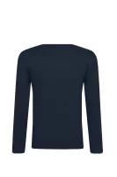 Tričko s dlouhým rukávem | Regular Fit BOSS Kidswear grafitově šedá