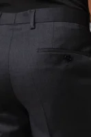 Vlněné kalhoty Spodnie Gibson | Slim Fit BOSS BLACK grafitově šedá