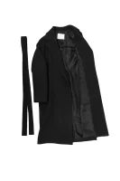 Vlněný kabát Cilano BOSS BLACK černá
