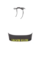 Bikinová podprsenka Calvin Klein Swimwear grafitově šedá