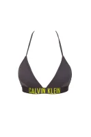 Bikinová podprsenka Calvin Klein Swimwear grafitově šedá