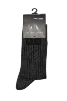 Ponožky Armani Exchange grafitově šedá