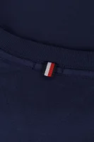 Tričko s dlouhým rukávem Ame logo CN Tommy Hilfiger tmavě modrá