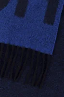 Oboustranná vlněná šála Men-Z HUGO tmavě modrá