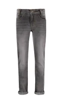 Džíny | Slim Fit BOSS Kidswear popelavě šedý