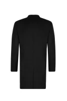 Vlněný kabát Carlo Calvin Klein černá