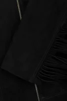Kožená bunda TWINSET černá