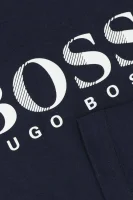 Tričko s dlouhým rukávem | Regular Fit BOSS Kidswear tmavě modrá