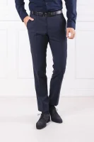 Vlněné kalhoty Getlin | Slim Fit HUGO tmavě modrá