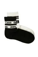 Ponožky 2-pack 2P LOGO RIBBON CALVIN KLEIN JEANS černá