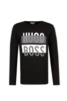 Tričko s dlouhým rukávem H18 | Regular Fit BOSS Kidswear černá