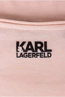 TRIČKO RHINESTONE HEAD Karl Lagerfeld pudrově růžový