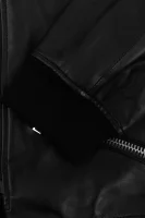 Kožená bunda bomber Diego M černá