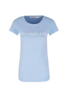 Tričko INSTITUTIONAL LOGO | Regular Fit | Regular Fit CALVIN KLEIN JEANS světlo modrá