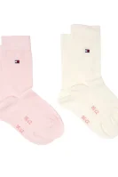 Ponožky 2-pack Tommy Hilfiger pudrově růžový