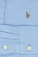 Košile | Regular Fit přidáním lnu POLO RALPH LAUREN modrá
