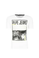 Tričko CRISPIN | Regular Fit Pepe Jeans London bílá