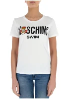 T-shirt | Regular Fit Moschino Swim bílá