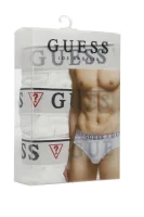 Slipy 3-pack HERO | cotton stretch Guess Underwear bílá
