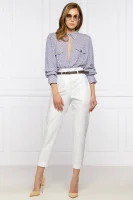 Kalhoty | Tailored slim Peserico bílá