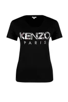 Tričko Leopard print | Classic fit Kenzo černá