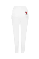 Teplákové kalhoty Love Moschino bílá